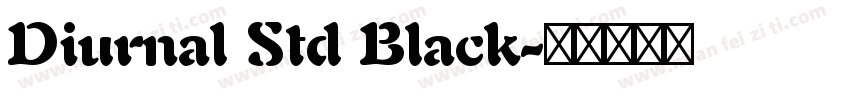 Diurnal Std Black字体转换